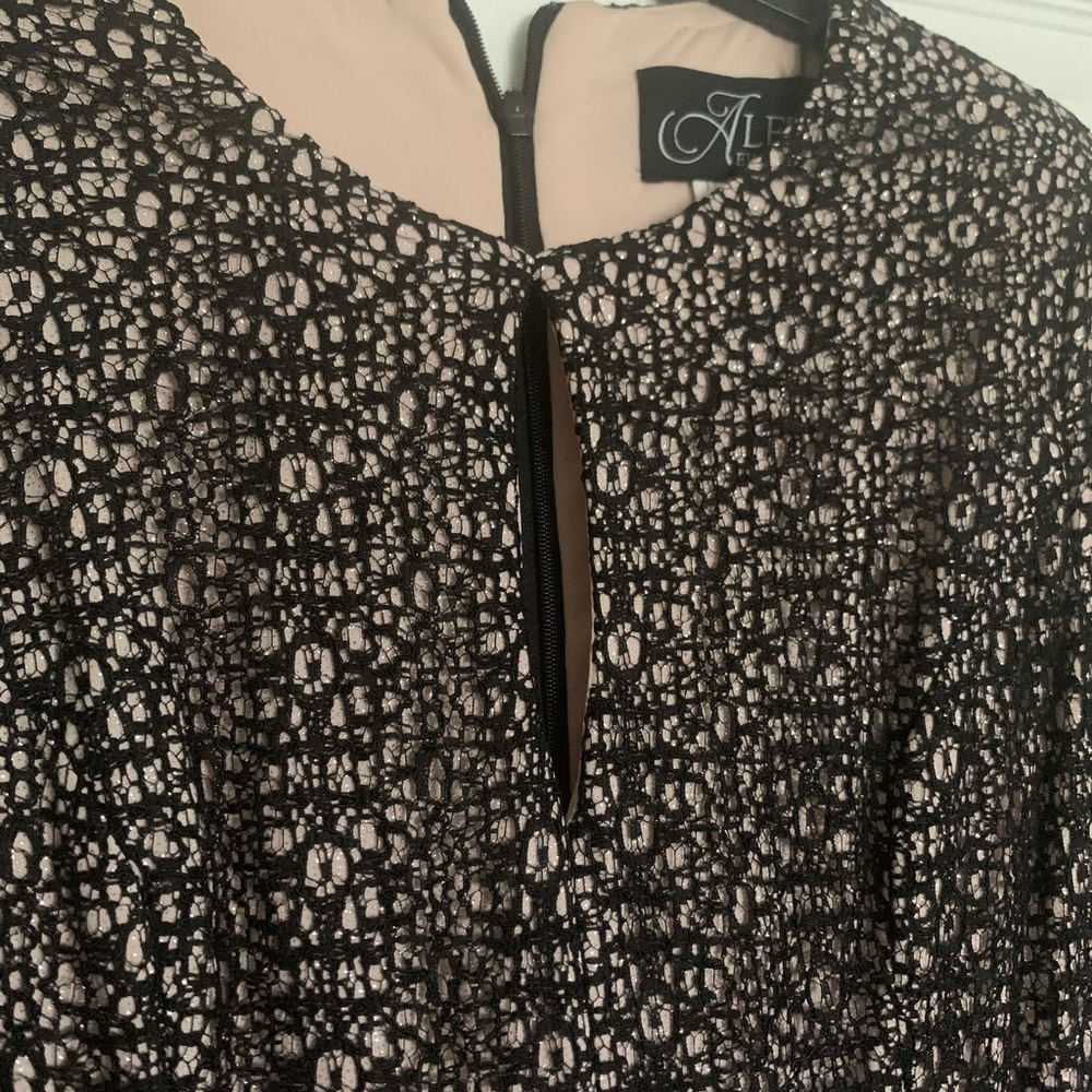 Alex evenings black evening dress size 8